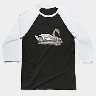 Steampunk Swan Baseball T-Shirt